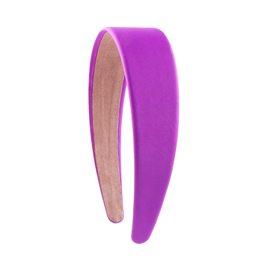 Satin Headbands 1.5in Plain Headband Non-slip Hair Headband Colorful DIY Wide Headbands for Women and Girls Hairbands