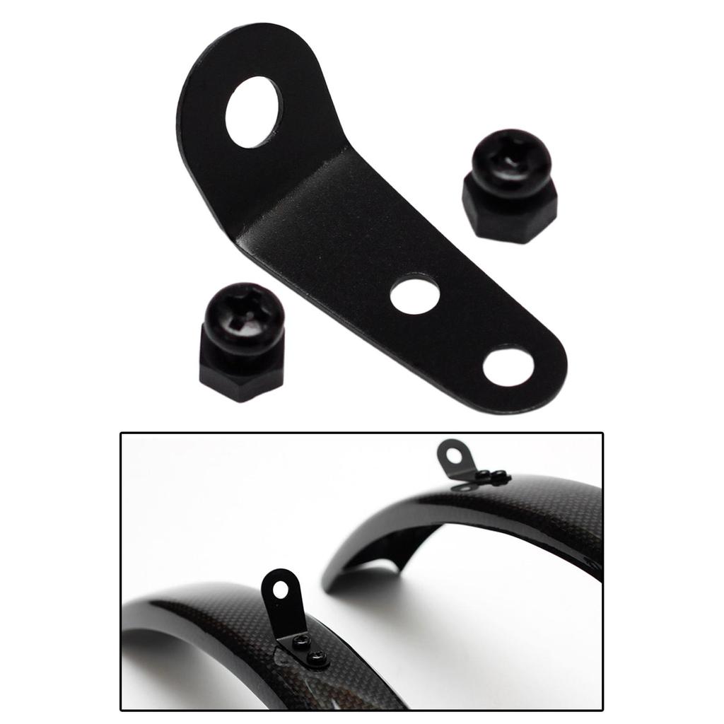 Folding Bike Mudguard Lug Alloy Folded Up Bicycle Hooks with Screws Hanger Nuts Clips