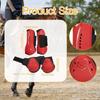 4 Adjustable Horse Tendon Protectors for Show Jumping, Horseback Riding, Comfortable Open Front