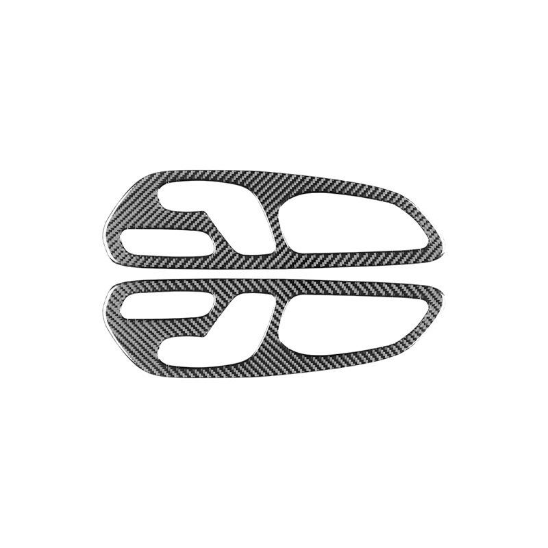 Carbon Fiber Car Seat Adjusting Control Switch Panel Pull Handle Cover Decoration Sticker For Mercedes Benz V Class 2015-