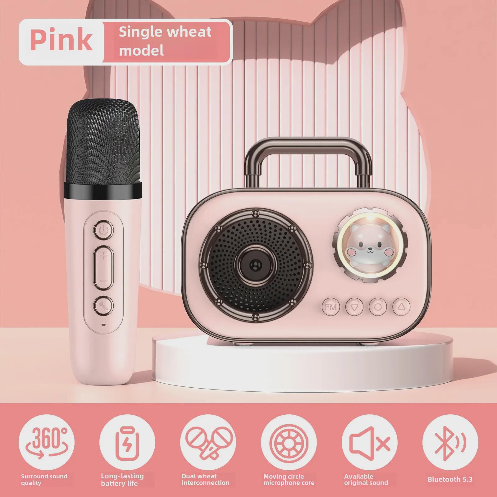 

Портативная креативная Bluetooth-колонка в виде космической капсулы с микрофоном для пения на открытом воздухе и домашнего караоке