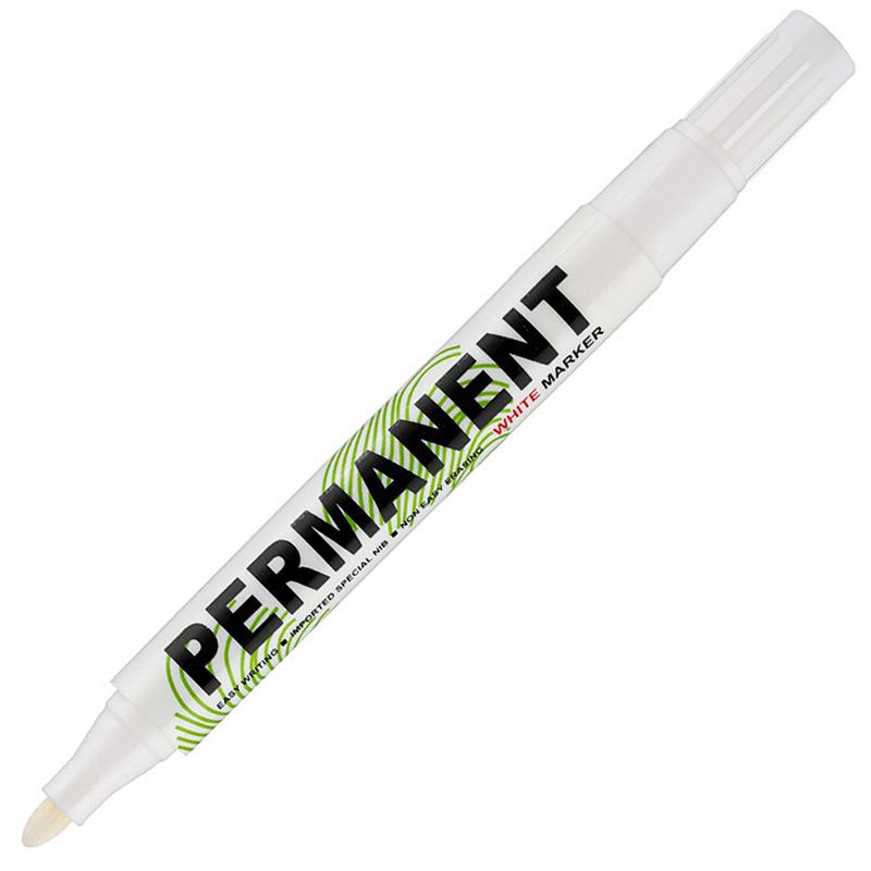 1 Pc White Marker Pen Oily Waterproof Plastic Gel Pen For Writing Drawing White Diy Album Graffiti Pen Stationery For Notebook