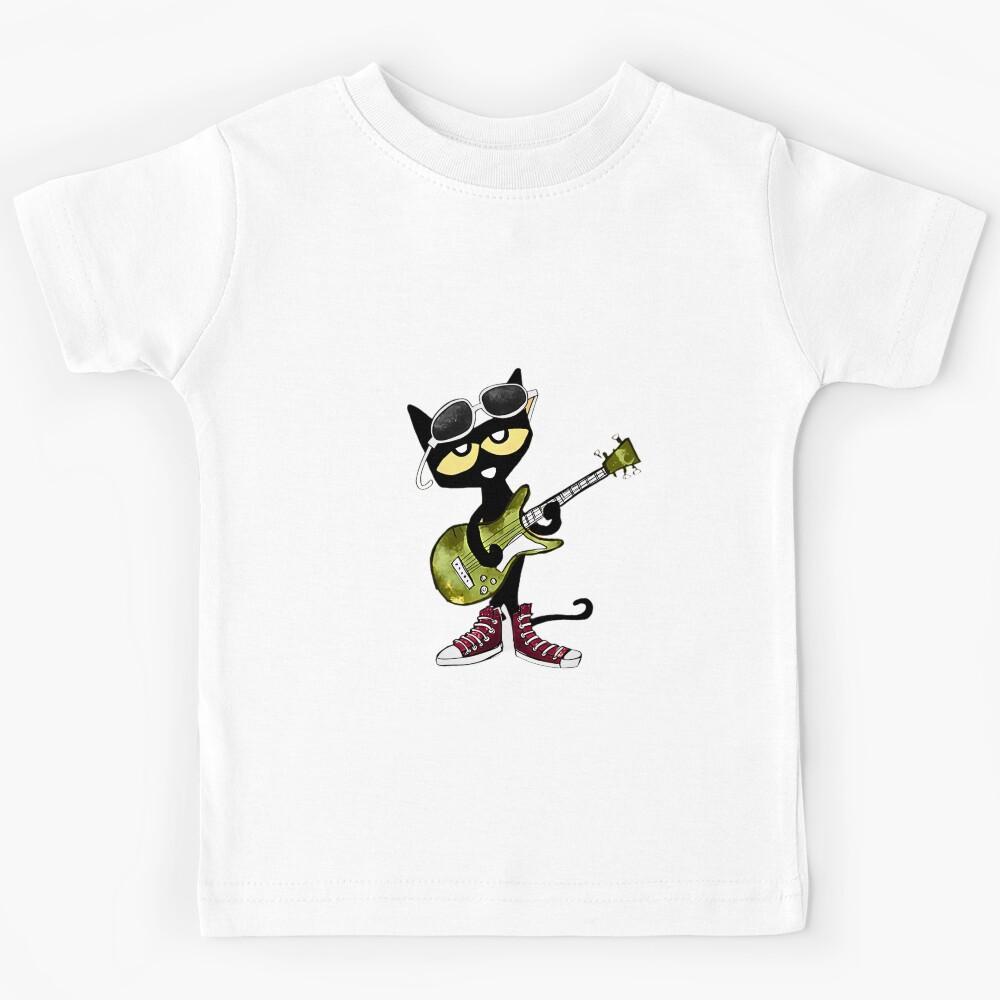 pete the cat rockstar design Kids T-Shirt 120