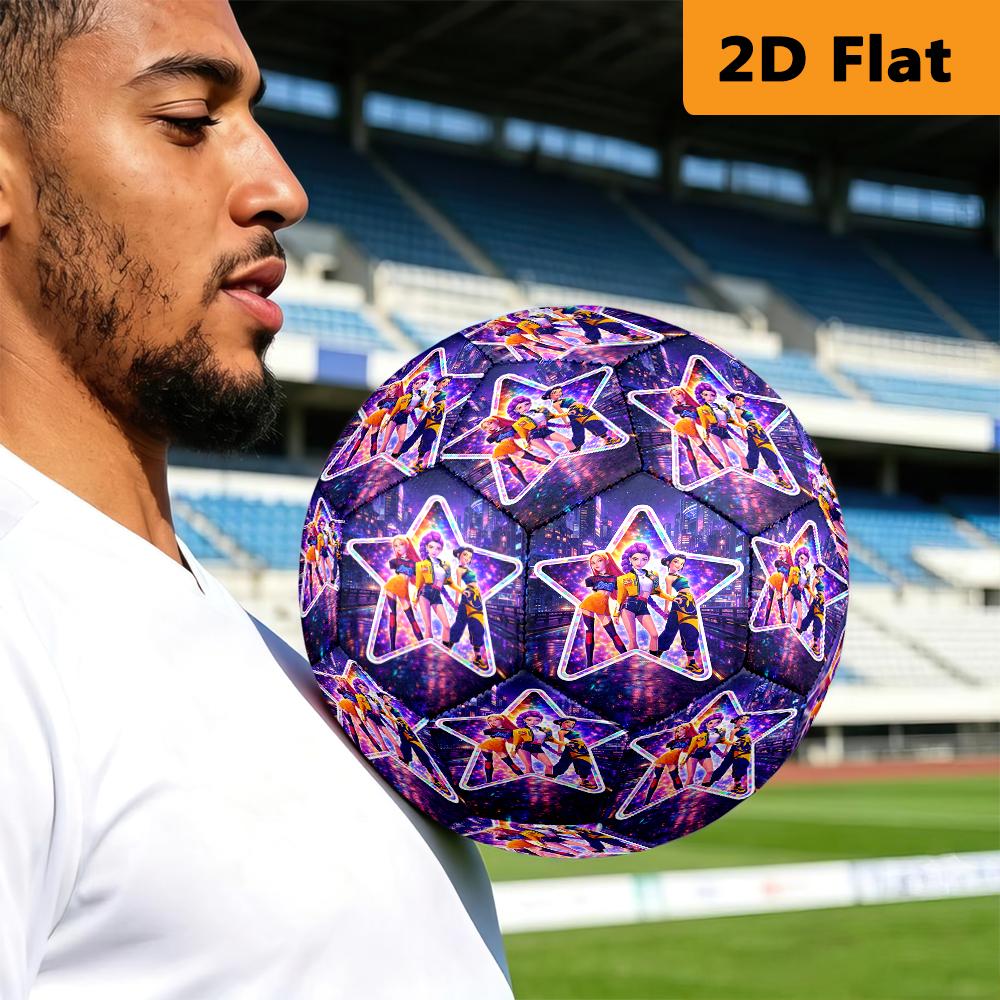 Kpop Demon Hunters Adventure Football Suitable For Both Training And Competition Outdoor Sports No 5 Football Wearresistant And Slipresistant