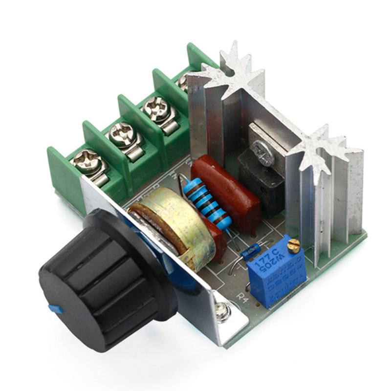 2000w Thyristor High Power Electronic  Voltage  Regulator Dimming Speed Regulation Temperature