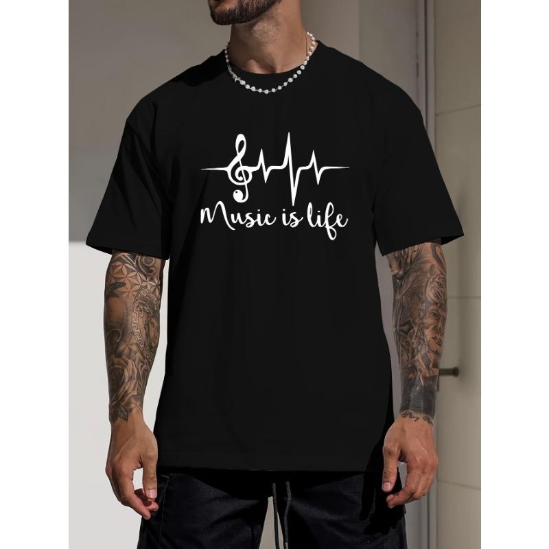 Europäische Größe Herren Sommer Bedrucktes Kurzarm-T-Shirt Top