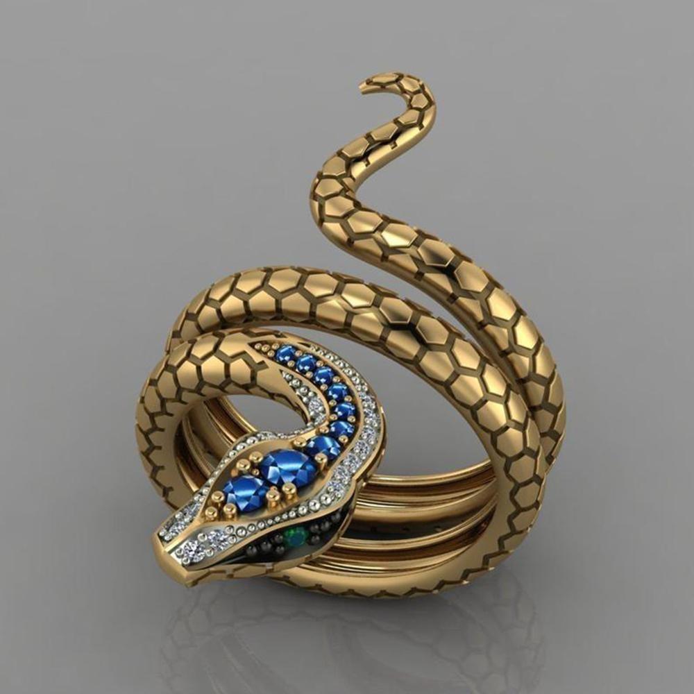 New European & American Style: Silver Toothless Dragon Adjustable Couple Ring