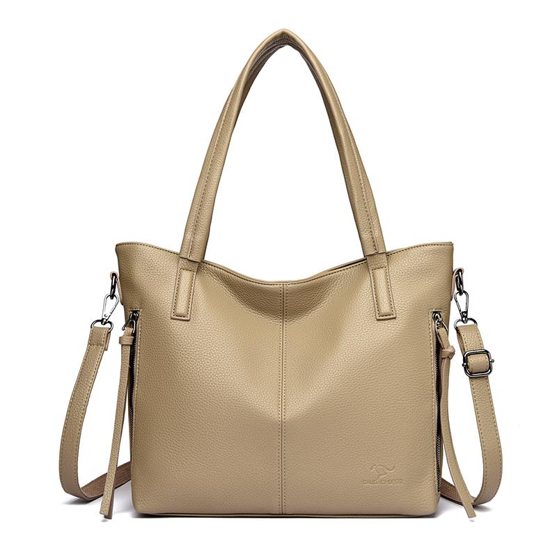 Women Shoulder Bags Luxury Designer High Quality Leather Shoulder Messenger Commuting Tote Bag Female Large Handbag Purses New