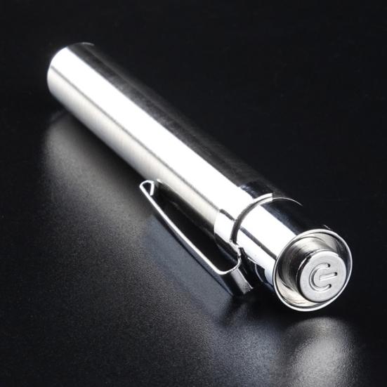 Portable Stainless Steel LED Flashlight Mini Home Medical Outdoor Torch Lamp