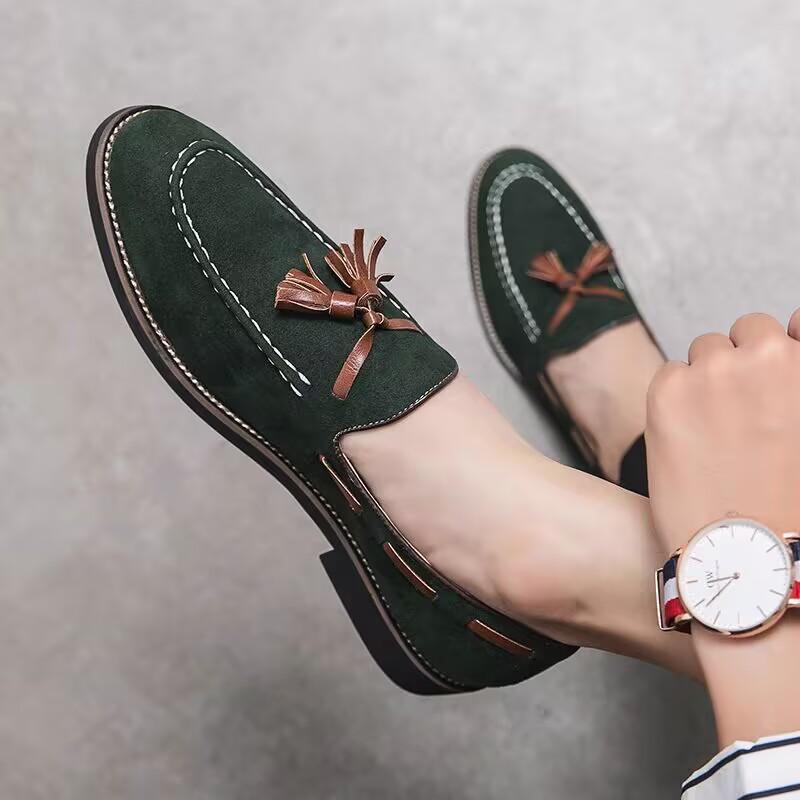 Man Shoes Leather Men Loafers Breathable Men's Casual Driving Oxfords Shoes Flats Shoes Moccasins Comfortable Shoes Club Shoes
