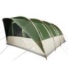 Vidaxl Tourist Tent, 5-Person, Tunnel, Green, Waterproof
