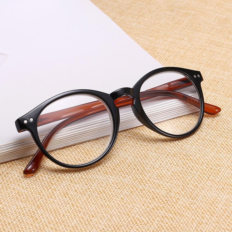 Fashion Personality Ultra-Light Reading Glasses Rice Nails Portable Spring Legs Middle-Aged And Elderly Trend High Definition Far Vision Frame