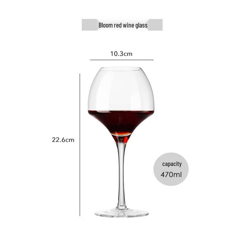 Shangqi Bloom Handmade Artificial Crystal Wine Glass
