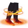 Rechargeable Heated Socks for Men Women Flame Pattern 5V 5000mAh Battery Powered Cold Weather