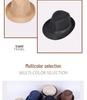 Unisex British Retro Fedora Short-Brim Round Crown Hat with Sun Protection