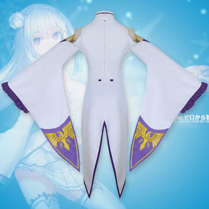 Anime Costumes: Life in a Different World from Scratch Cosplay Emilia Outfit Emilia Cosplay Costume