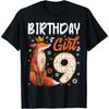 Fox Animal Lovers 9th Birthday Girl Fox B-day 9 Year Old T-Shirt