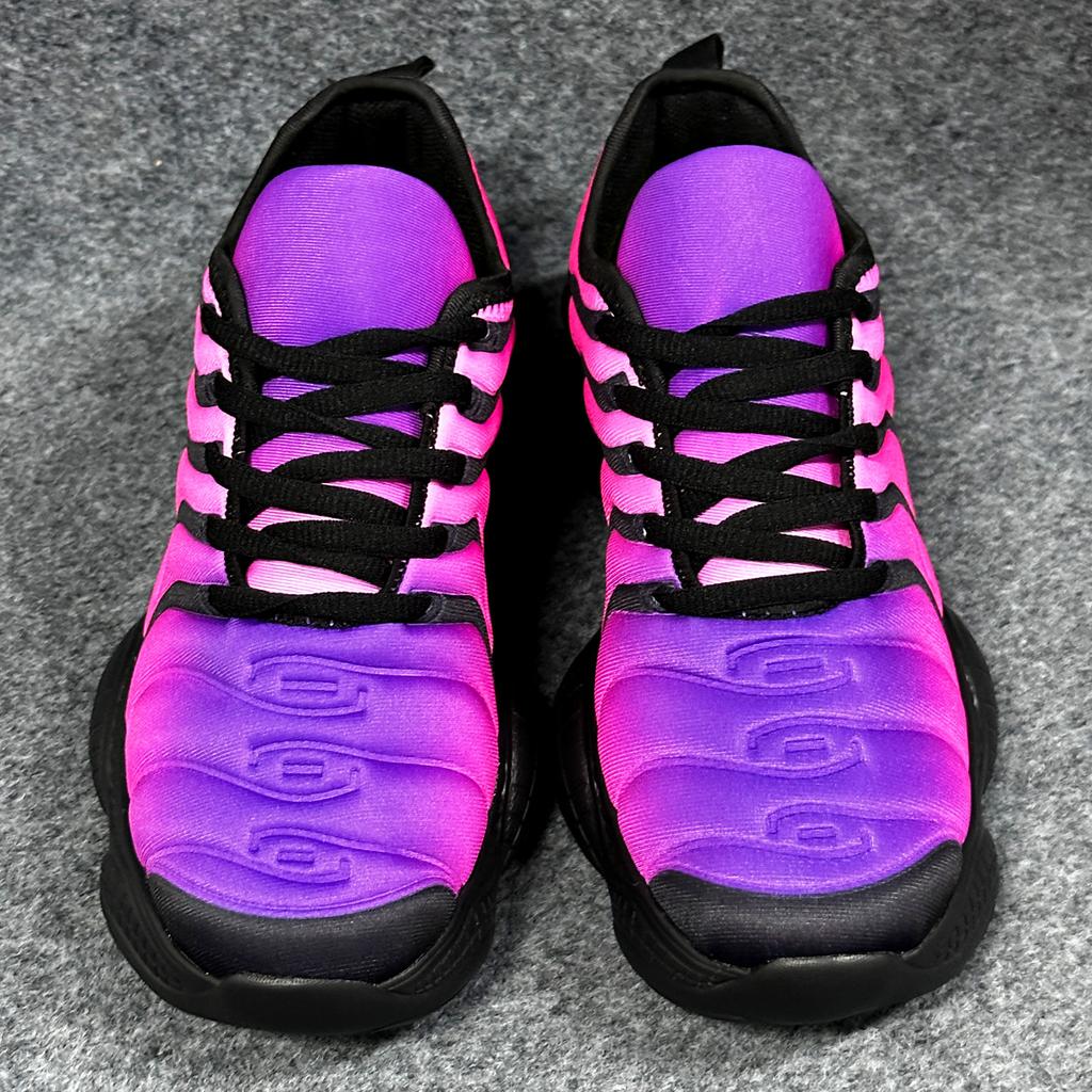 Baskets Femme 2026 Mode Chaussures à Plateforme Couleur Arc-en-ciel Chaussures de Marche Décontractées Confortables Extérieur Chaussures Vulcanisées pour Dames