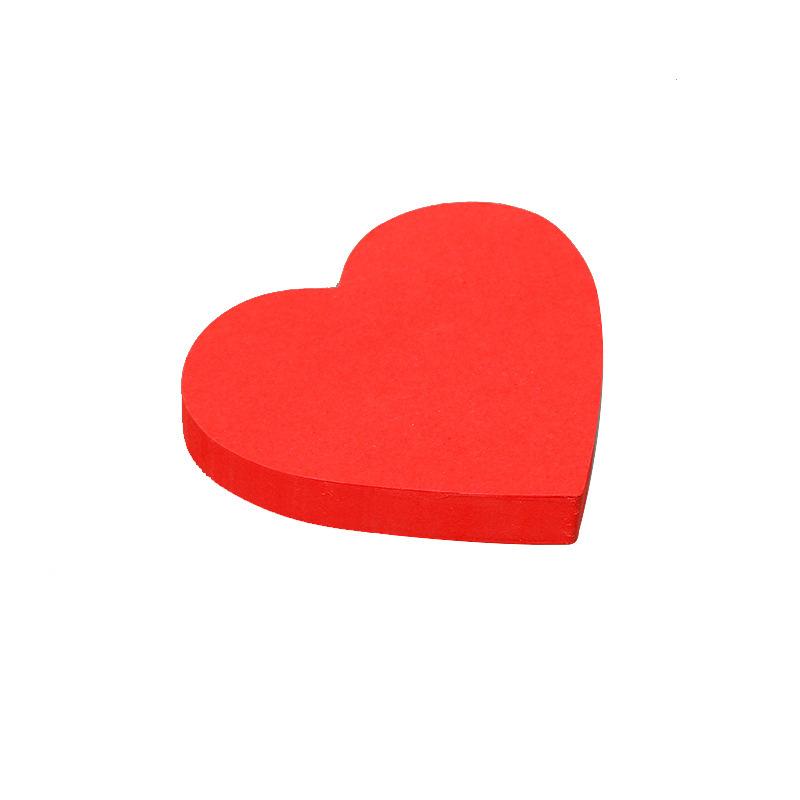 Big red heart-shaped sticker, cute Valentine s Day memo information board красный