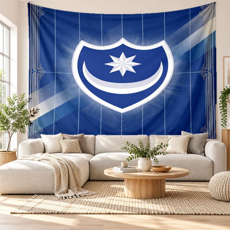Portsmouth FC Wall Tapestry, Soft Fabric Wall Hanging, Decorative Backdrop For Bedroom Home Wall Art