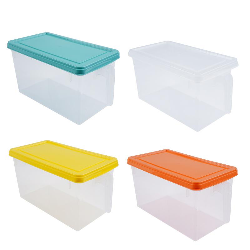 Refrigerator Storage Box, Transparent Freezer Plastic Fruit and Vegetable Preservation Storage Box, Sealed Jar Preservation Storage Box