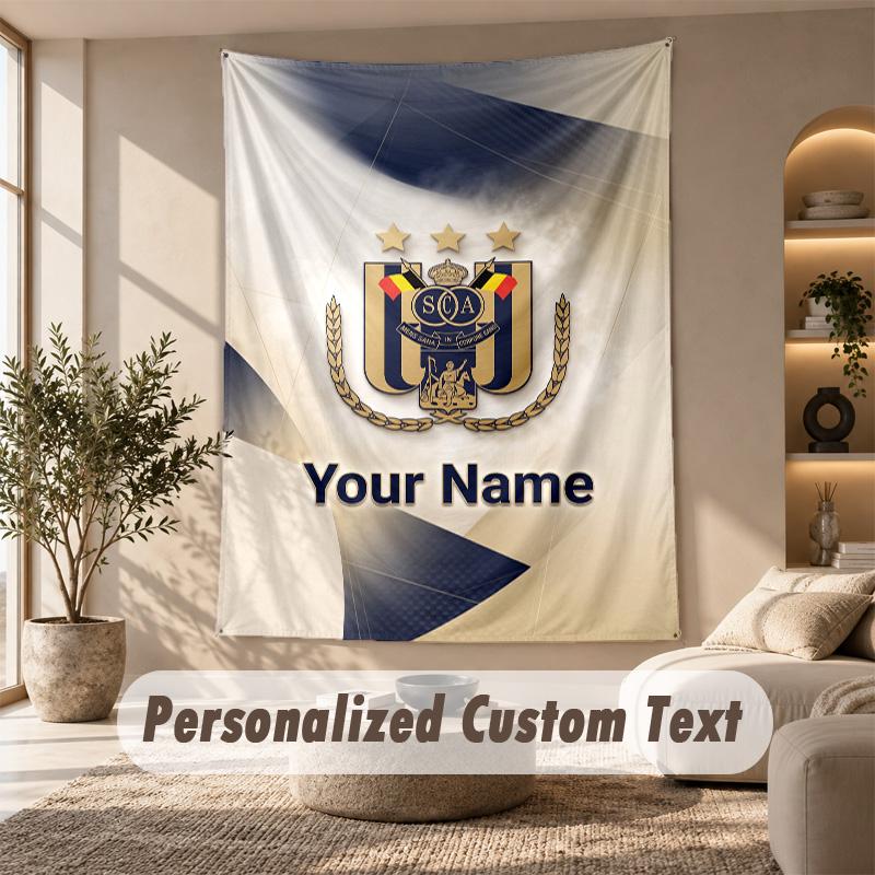 Tapestry Custom Name Text, Wall Hanging Tapestry Home Room DecorAnderlecht FC