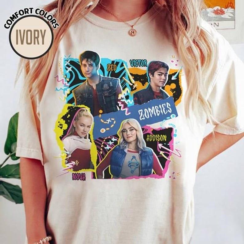 Футболка «Наследники Зомби: Мировой Тур», Футболка для девочек «Зомби 4 в Диснейленде», Унисекс L