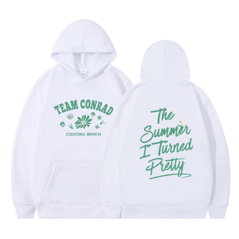 The Summer I Turned Pretty Printed Loose Hooded Sweater Hoodie