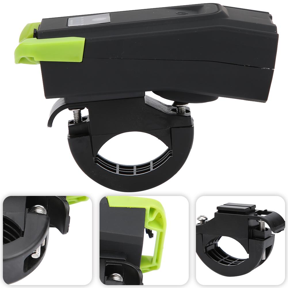 T6 Fahrradlampe Doppelperlen Scheinwerfer Mountainbike Aufladung Hupe Licht Fahrausrüstung