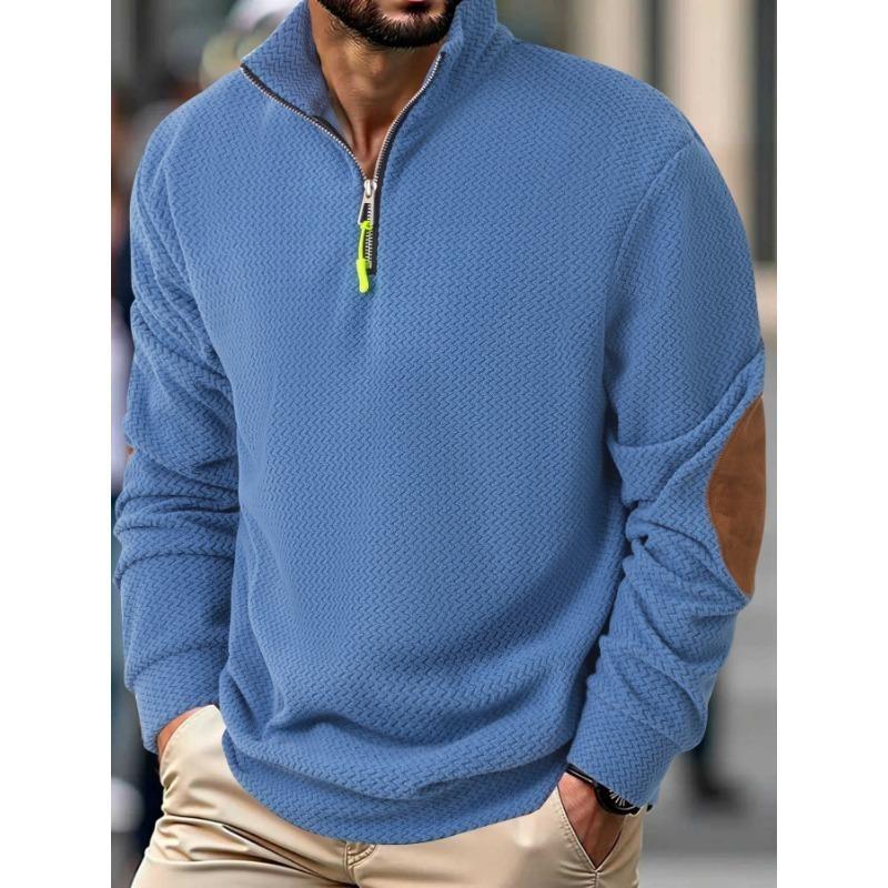 New Men's Outdoor Jacket Corduroy Casual Stand Collar Long Sleeve Sweatshirt