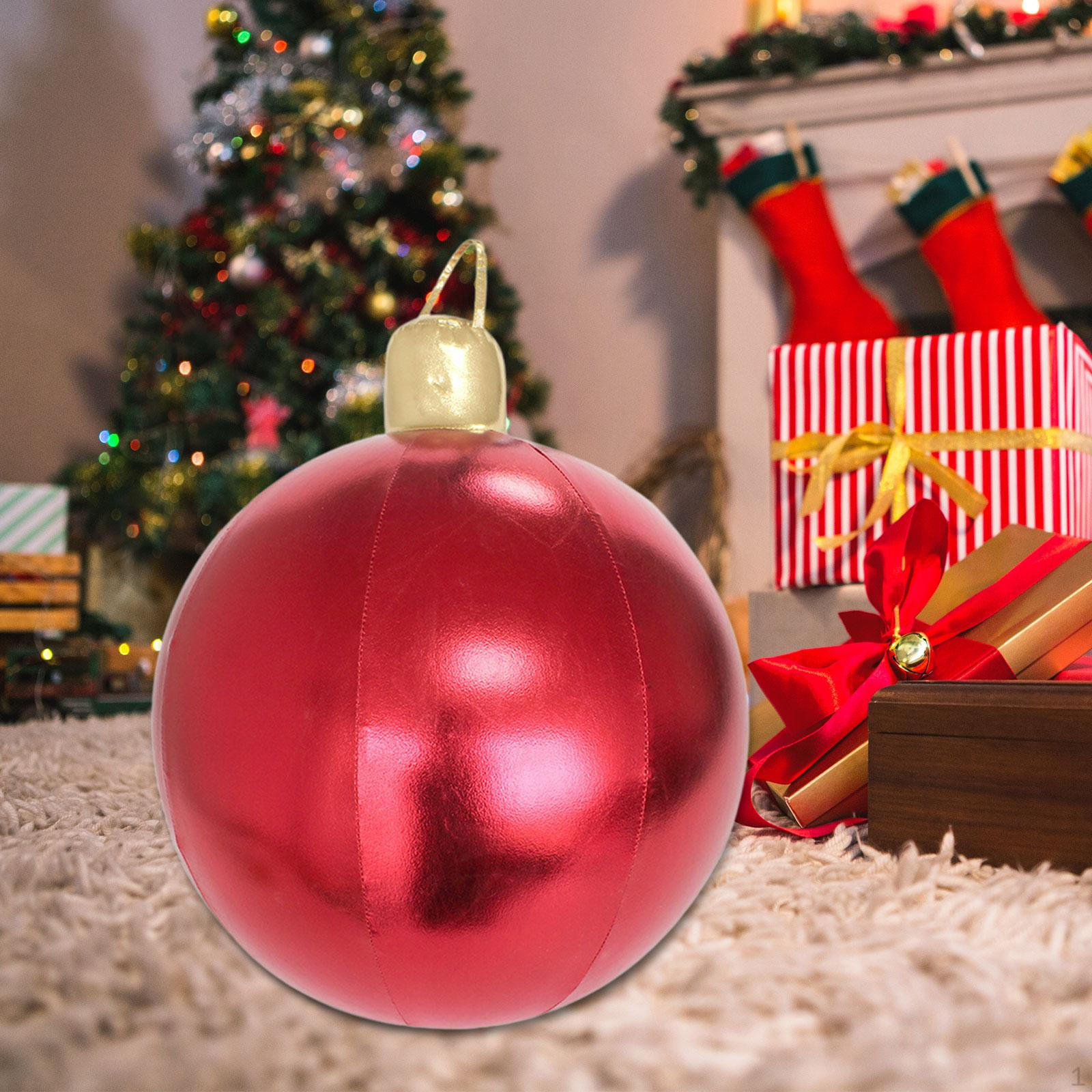 

Рождественский надувной шар, Рождественский шар для вечеринки, Смешной гигантский реквизит для сада красный