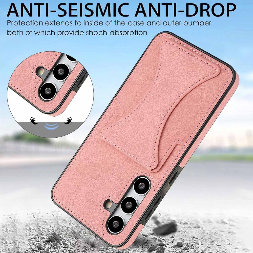 For Samsung Galaxy S25 Ultra Edge S24 Fe S23 Plus S22 + S21 S20 Note 20 Ultra Leather Phone Case Magnetic Card Holder Soft Cover