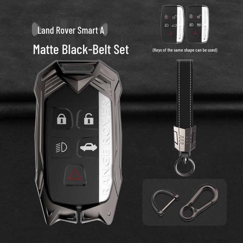 Land Rover Schlüsselhülle: Kompatibel mit Discovery Sport, Range Rover Evoque, Discovery 4, Velar und 5 mit Schlüsselanhänger