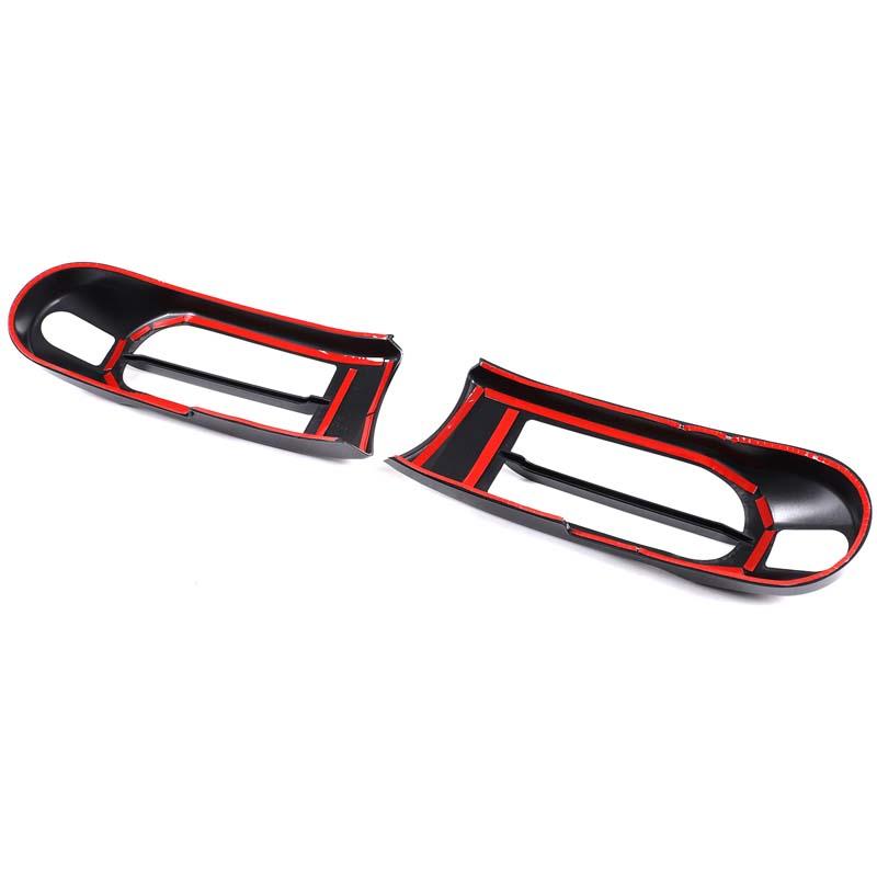 For Toyota FJ Cruiser 2007-2025 ABS Glossy Black Car Front Fog Light Bumper Frame Trim Headlight Cover Accessories