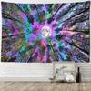 Colorful Moon Forest Tapestry Wall Hanging Abstract Witchcraft Mysterious Night Scene Bedroom Living Room Simple Home Decor