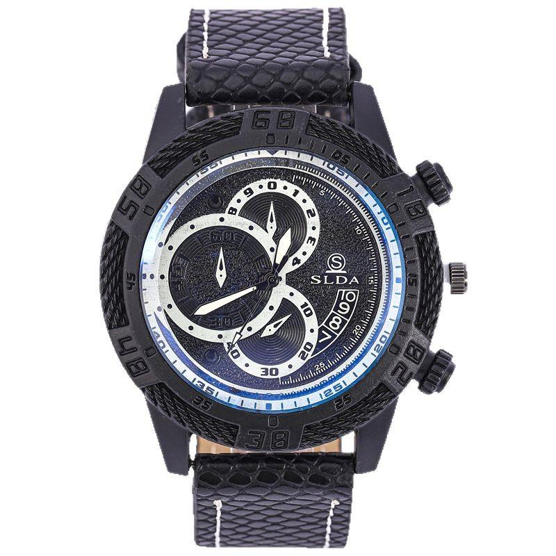 Personality Trend Temperament Men'S Watch Casual Business Belt Quartz Watch Men
