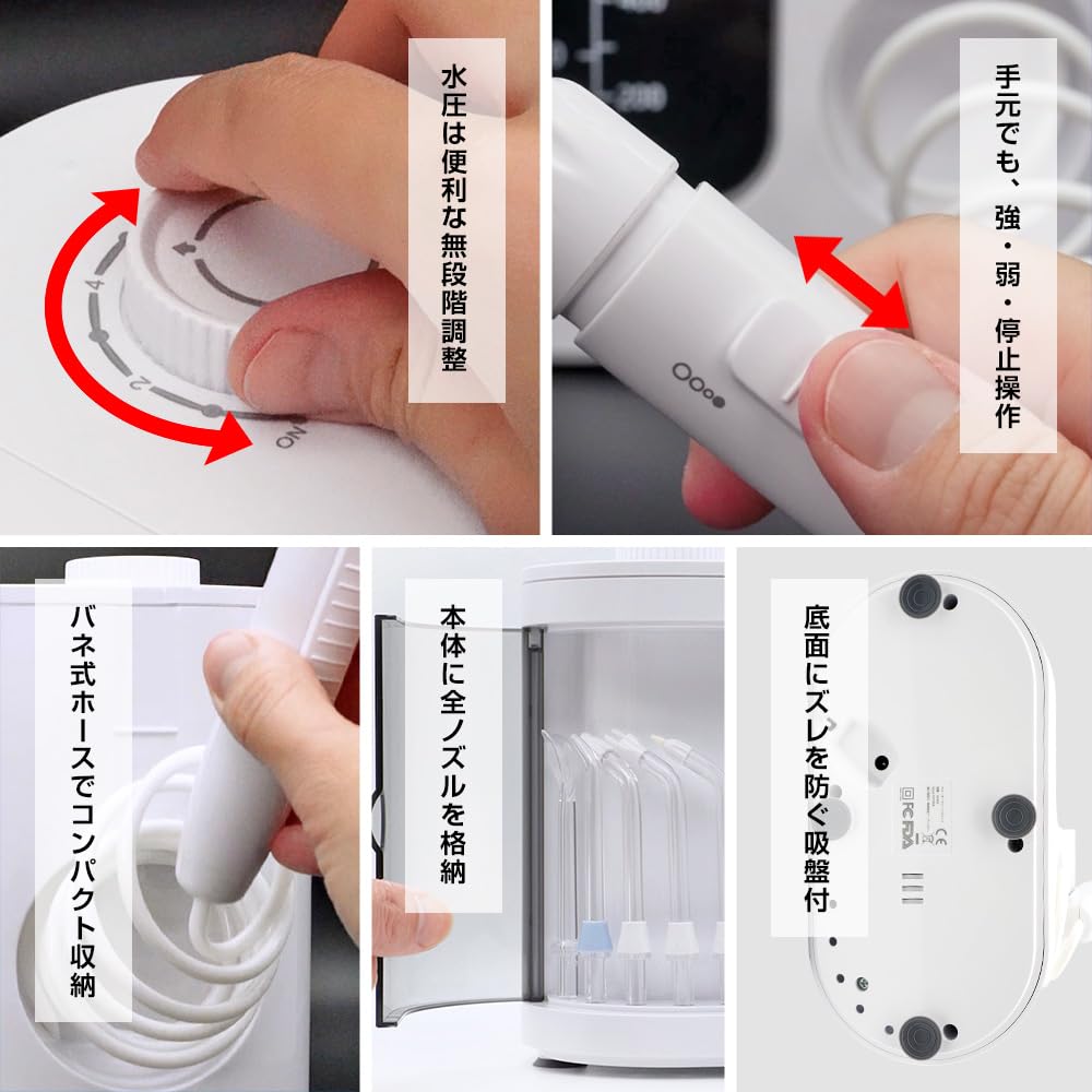 1000ml Water Clean Jet Teeth Stationary Oral Includes Original Cleaner Washer, Irrigator, Authentic,