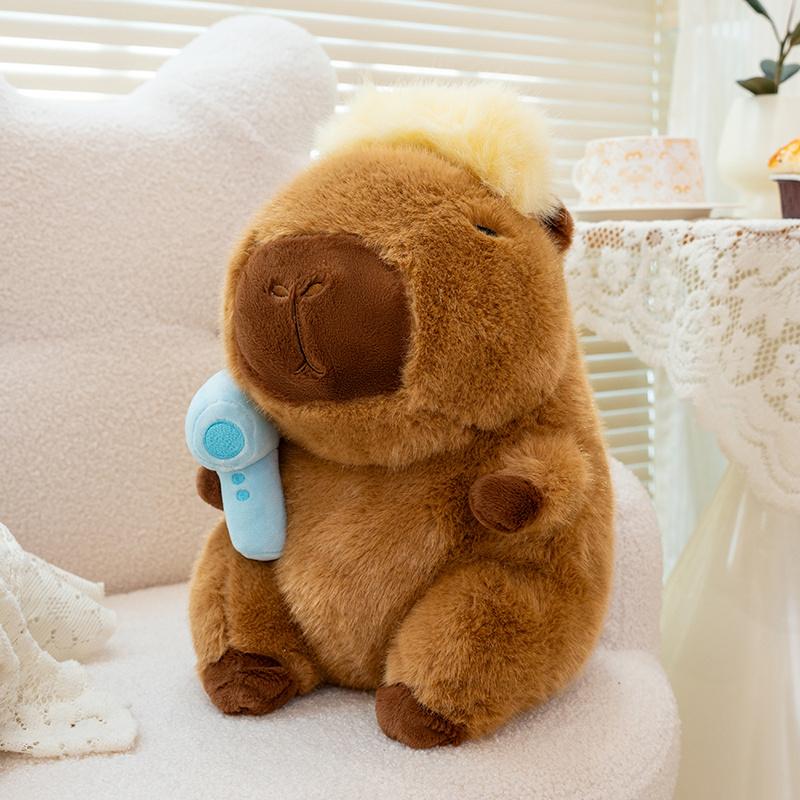 2330Cm Fun Professional Capybara Plush Doll Pillow Barber Bee Turtle Dress Capybara Animal Stuffed Home Decor Gift For Kids
