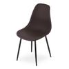 WAT chair coffee / black legs x 1