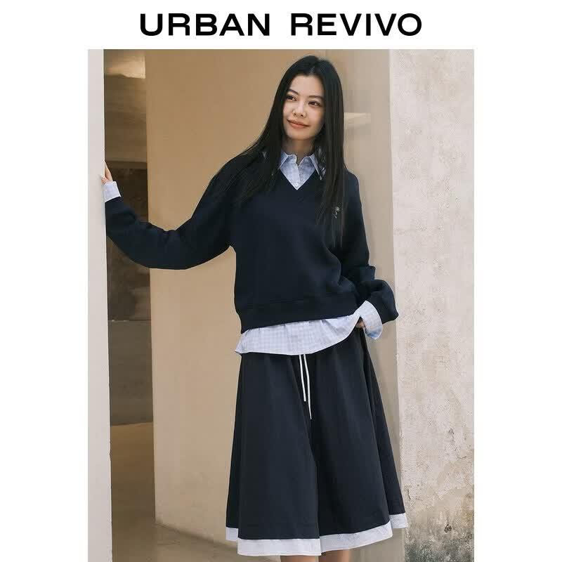 UR Women's Urban Academy Style Plaid Sweatshirt