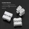 White Quick Wire Connectors for LED Ceiling Lights, 2-Position Self-Locking Terminal Blocks