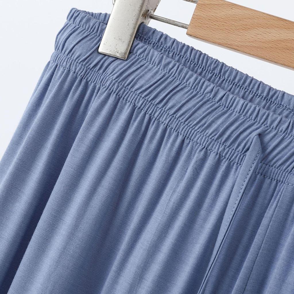 Women's Plus Size High Waist Modal Wide Leg Summer Pants