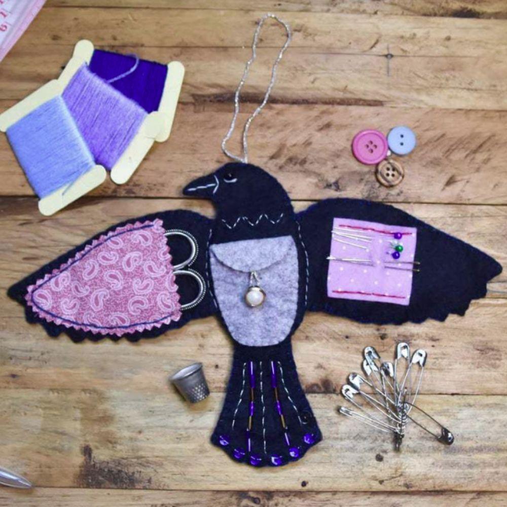 Compact Bird-shaped Felt Sewing Organizer Felt Bird Needle Thread Organizer Craft Enthusiasts