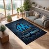 Olympique Marseille FC Printed Crystal Velvet Rug Non‑Slip Crystal Velvet Carpet For Sofa Bedroom Indoor Home Decoration
