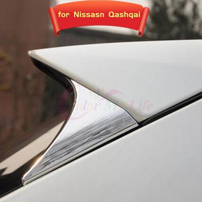 2Pcs/Set ABS Chrome Rear Tail Window Windshield Side Triangle Trim Sticker Fit For Nissan Qashqai 2014 2015 2016 Accessories