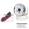 Waterproof 52mm Car Boat Fuel Gauge with 8 Colors Backlight for 0~190 Ohm Fuel Level Sensor for Boat Car Truck RV Customized