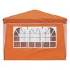 Pop Up Party Tent 288 X 288 X 245 Cm Orange Oxford Fabric
