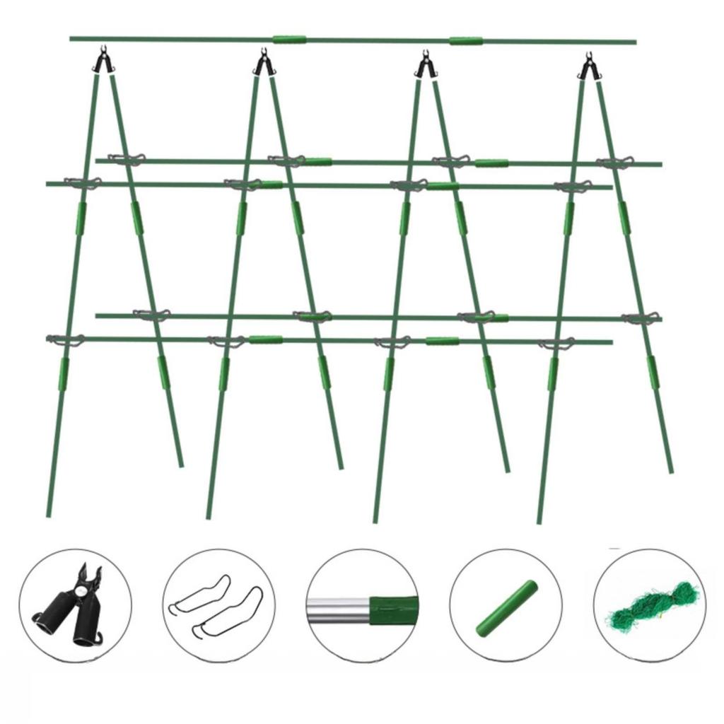 Plant Trellis with Net Sturdy Garden Frame Modular for Growers