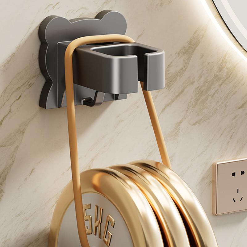 Wasserdichter Wandmontierter Klebe-Haartrockner-Organizer Platzsparend Und Langlebig Ideal Für Ein Aufgeräumtes Badezimmer Haartrocknerhalter