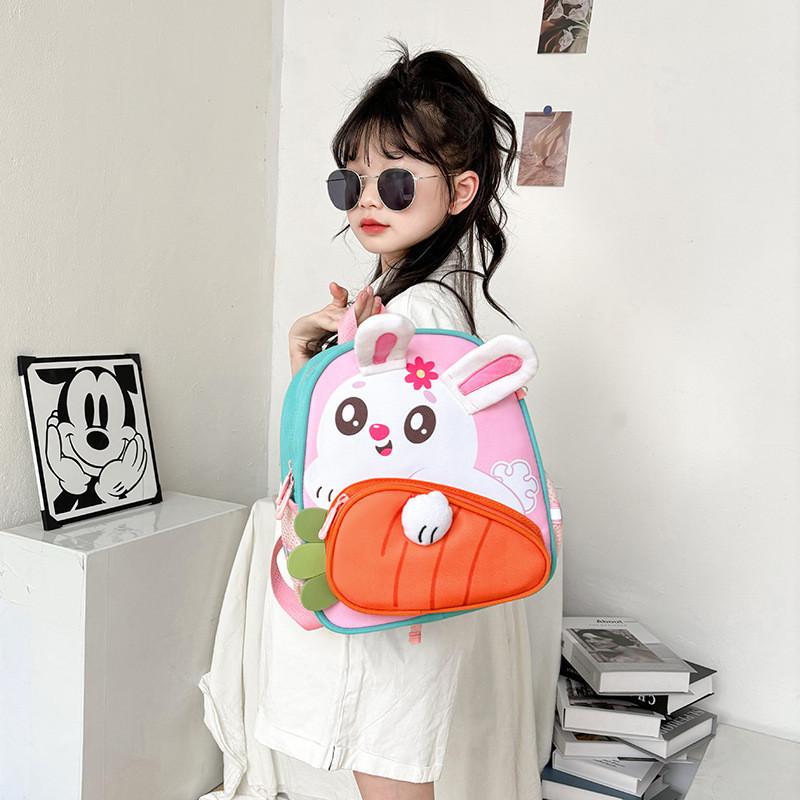 Childrens Cartoon Backpack With Nylon Material And Breathable Air Cushion Straps For School Use